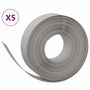 Voir la diapositive 2 : VIDAXL Bordures de jardin 5 pcs gris 10 m 15 cm polyethylene