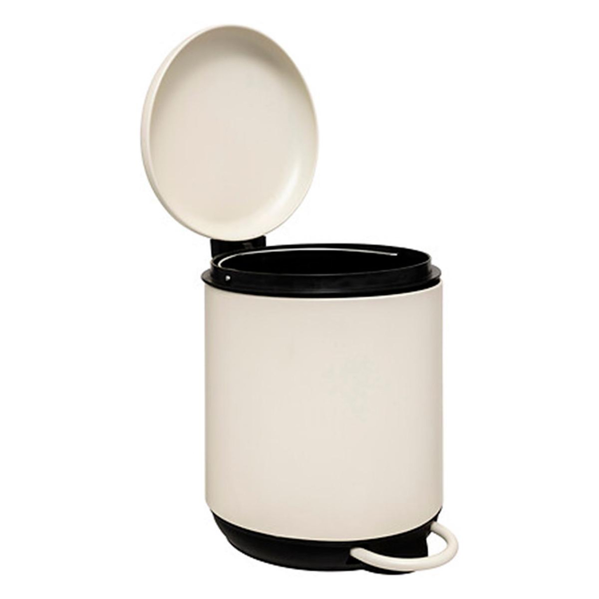 Voir la diapositive 2 : FIVE Poubelle de salle de bain  duo  5l ivoire