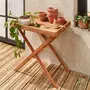  Desserte de jardin en bois 68x44cm - Murcia - Plateau amovible sur pied, table d'appoint, table basse