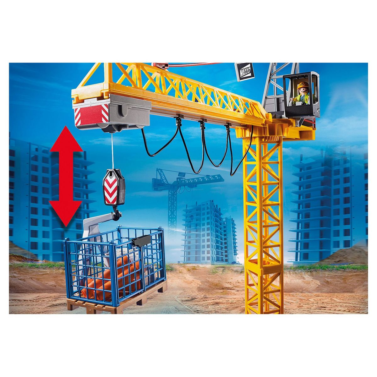 PLAYMOBIL 70441 - City Action - Grue radio-commandée 
