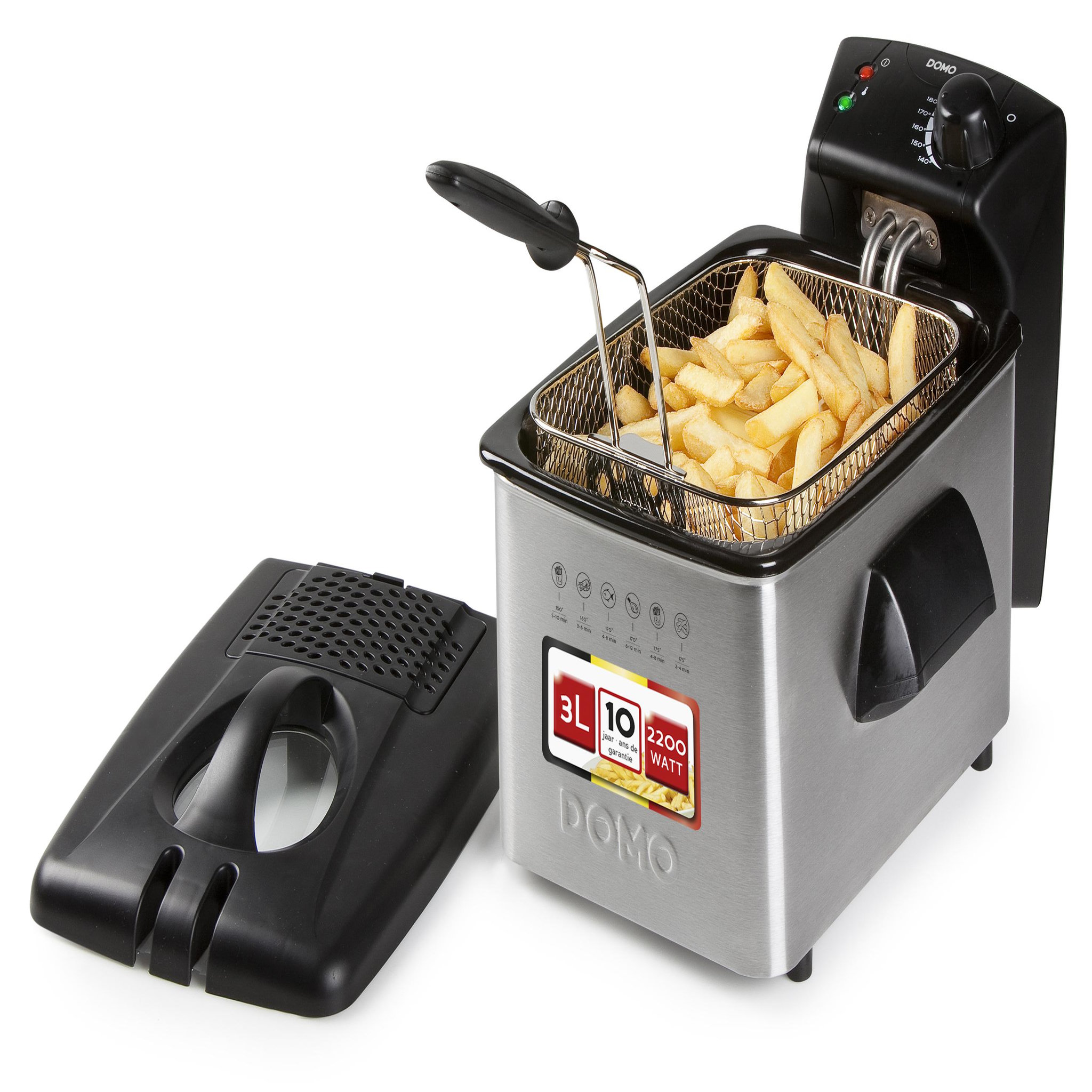 Voir la diapositive 3 : Domo Friteuse 3l 2200w - do464fr
