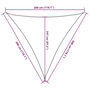 Voir la diapositive 6 : VIDAXL Voile d'ombrage 160 g/m^2 Creme 3x3x3 m PEHD