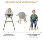 Voir la diapositive 3 : KINDERKRAFT Chaise haute 2en1 fini 2 pratique et confortable