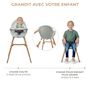 Voir la diapositive 3 : KINDERKRAFT Chaise haute 2en1 fini 2 pratique et confortable