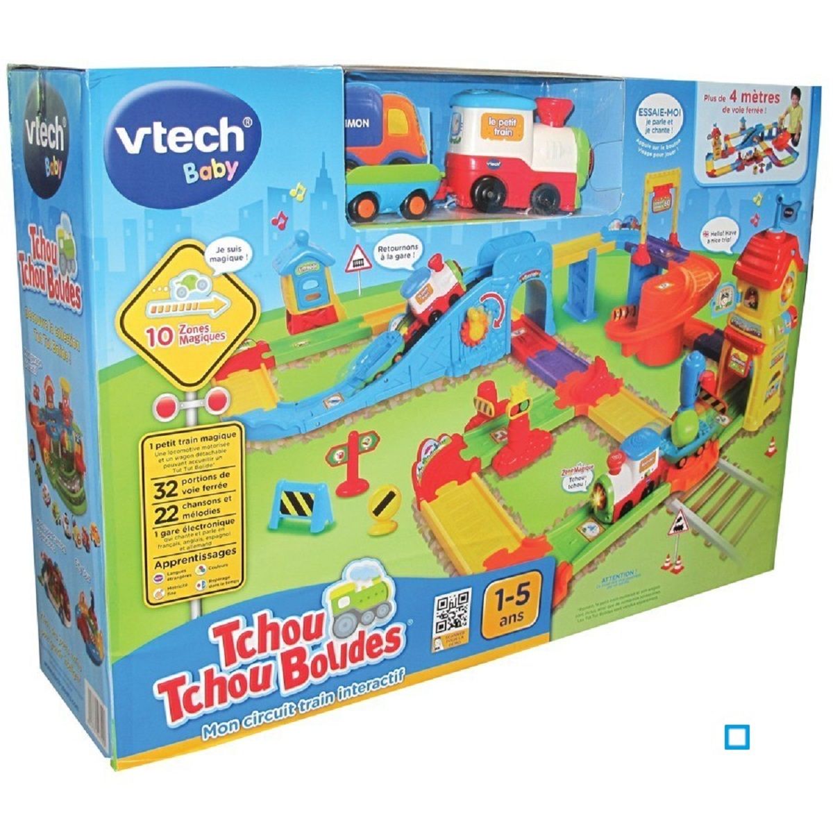 VTECH Mon circuit train interactif (+Romain, le p'tit train) - Tchou Tchou Bolides 