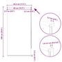 Voir la diapositive 6 : VIDAXL Store enrouleur occultant creme 40 x 100 cm