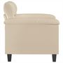 Voir la diapositive 4 : VIDAXL Chaise de canape creme 60 cm tissu microfibre