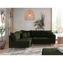 Voir la diapositive 2 : LISA DESIGN Rune - canapé d'angle - avec pouf d'appoint - 4 places - style scandinave - gauche