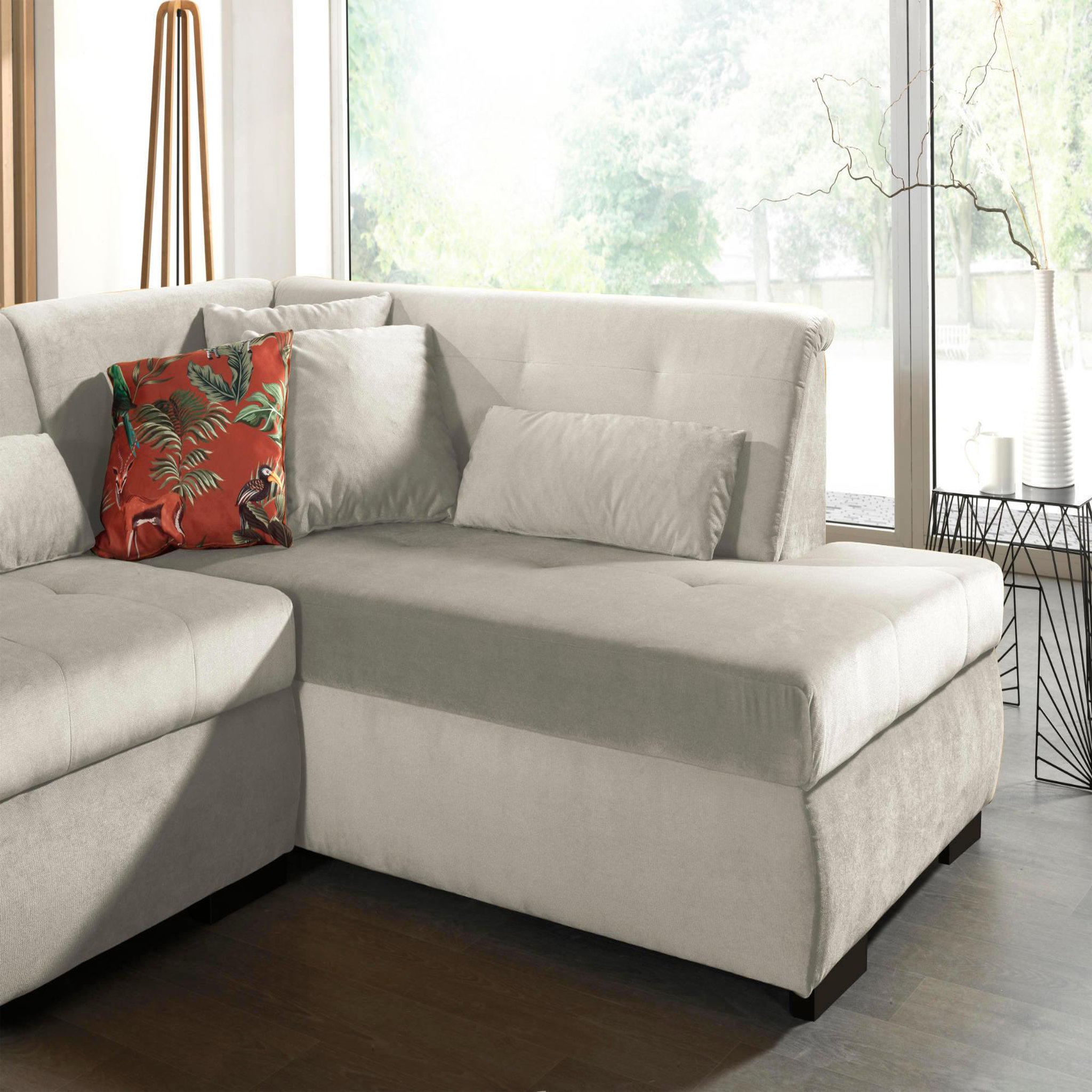 Voir la diapositive 4 : LISA DESIGN Vermont - canapé panoramique d'angle droit - 7 places - xxl - en velours
