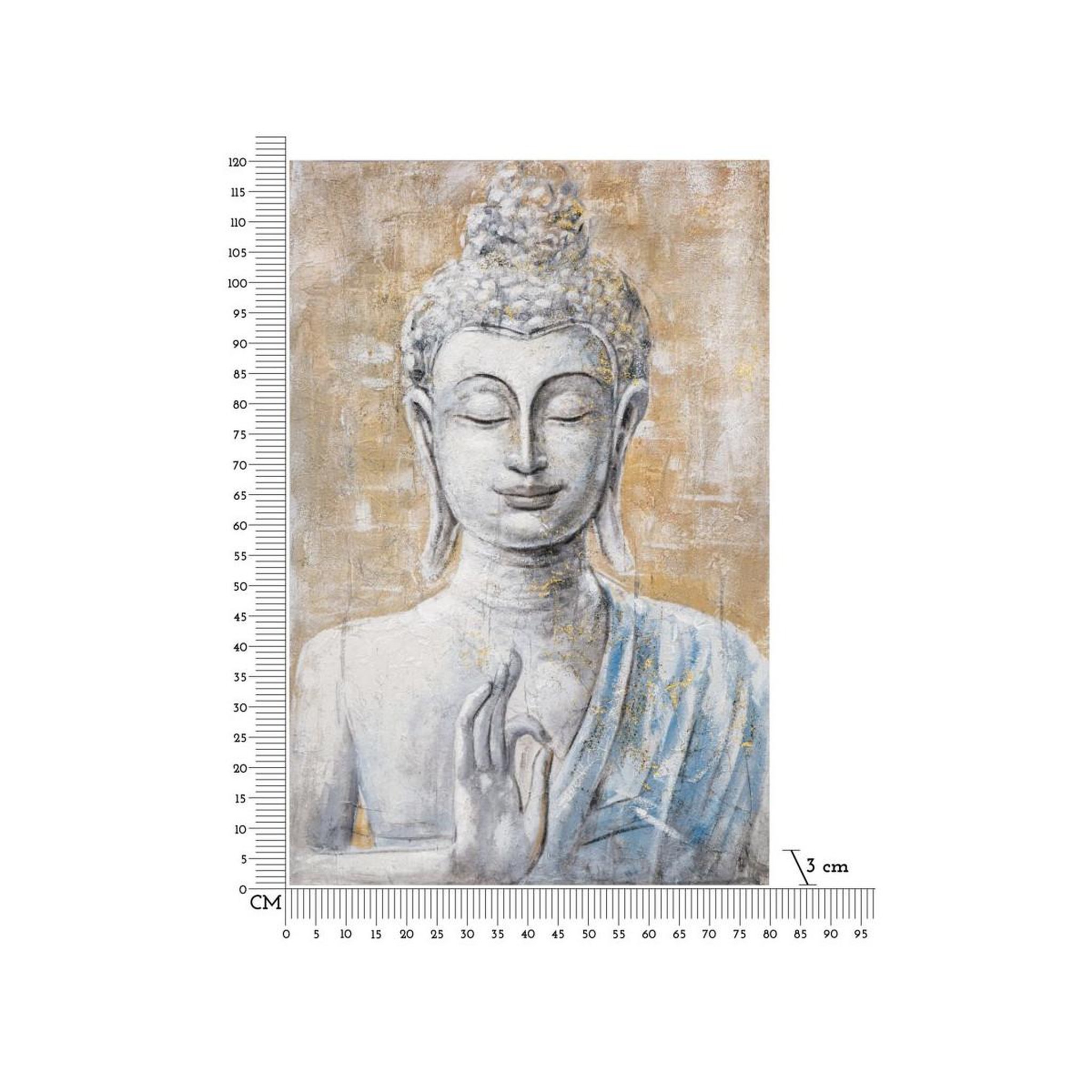 Voir la diapositive 6 : Paris Prix Toile imprimée déco  bouddha light  80x120cm multicolore