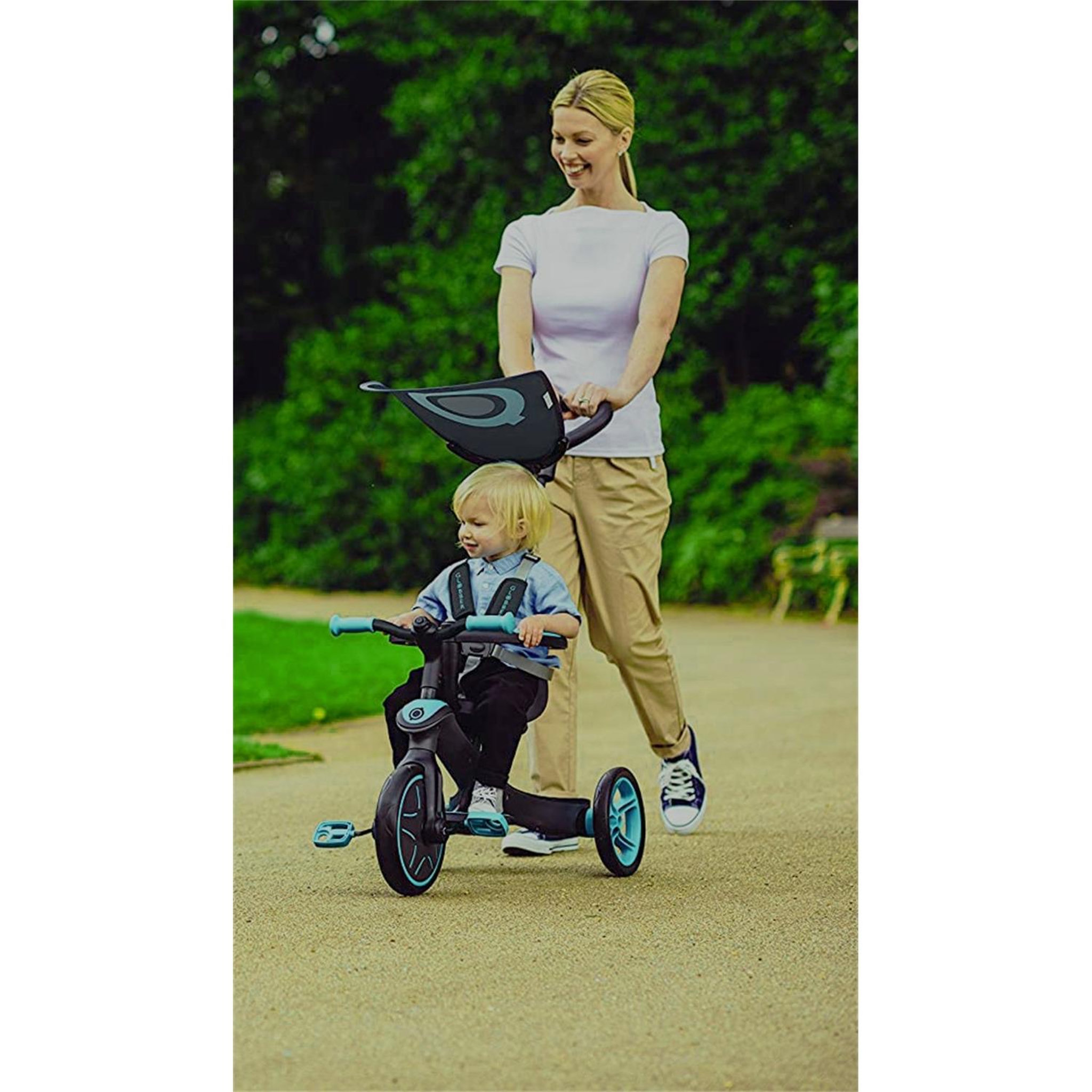 Voir la diapositive 6 : Globber GLOBBER Tricycle Explorer 4 en 1 bleu vert