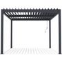 Voir la diapositive 1 : Habitat et Jardin Pergola bioclimatique en aluminium  Windsor  - 3 x 4 m - Anthracite