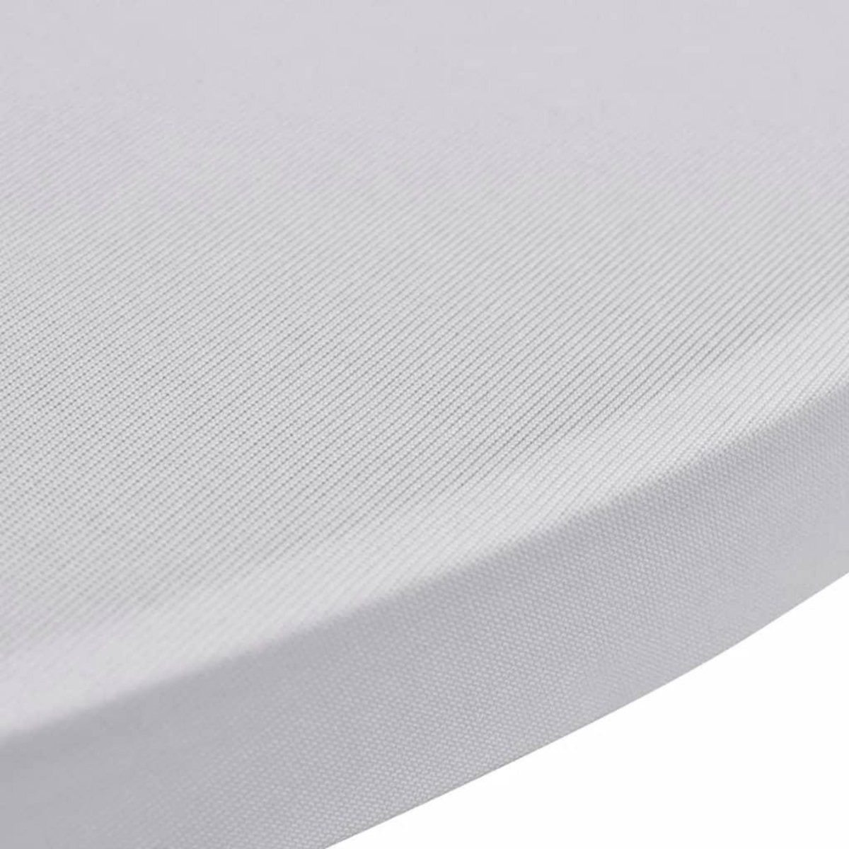 VIDAXL Housses elastiques de table Ø 60 cm Blanc 2 pcs