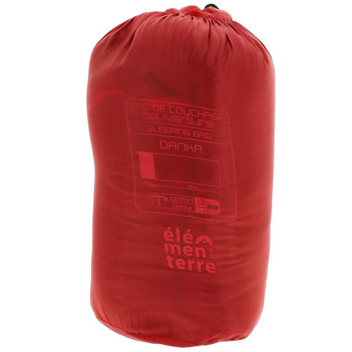 ELEMENTERRE Sac de couchage Elementerre Danka rouge couchage Rouge