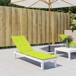 VIDAXL Coussin de chaise de terrasse vert vif (75+105)x50x4 cm