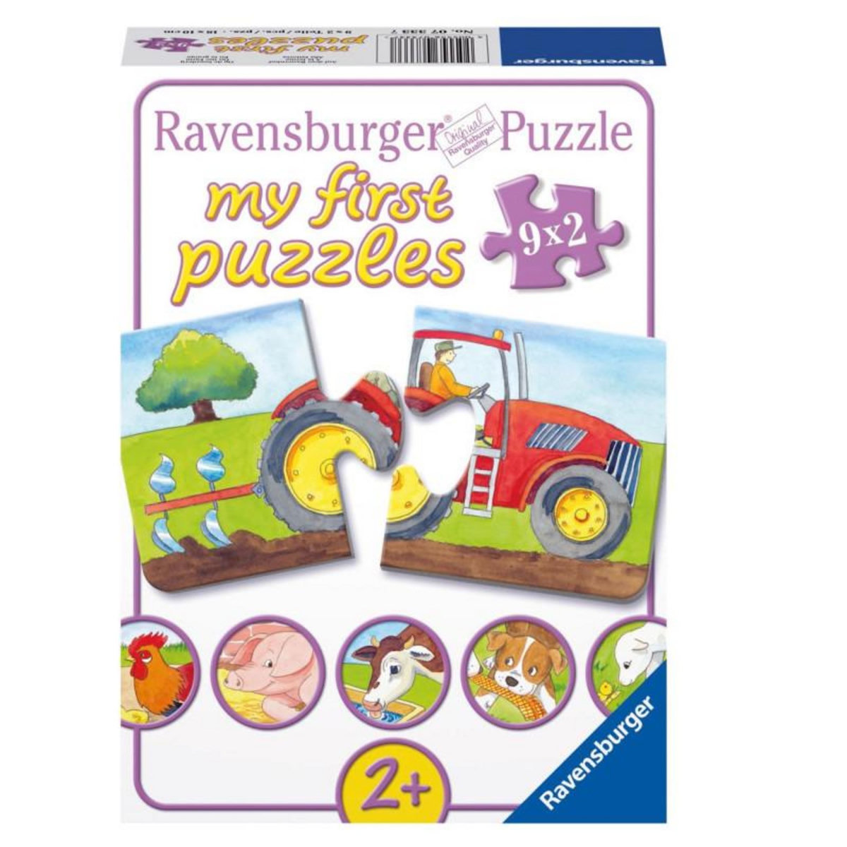 RAVENSBURGER RAVENSBURGER On the farm, 9x2st.