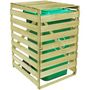 Voir la diapositive 3 : VIDAXL Abri pour poubelle 240 L Bois impregne