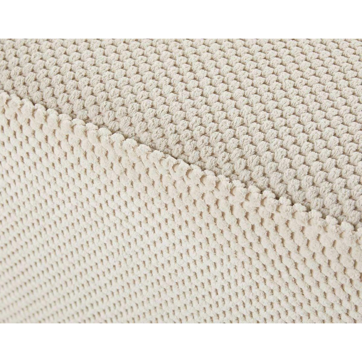 BEST MOBILIER Topaze - canapé droit 2 places - en velours texturé