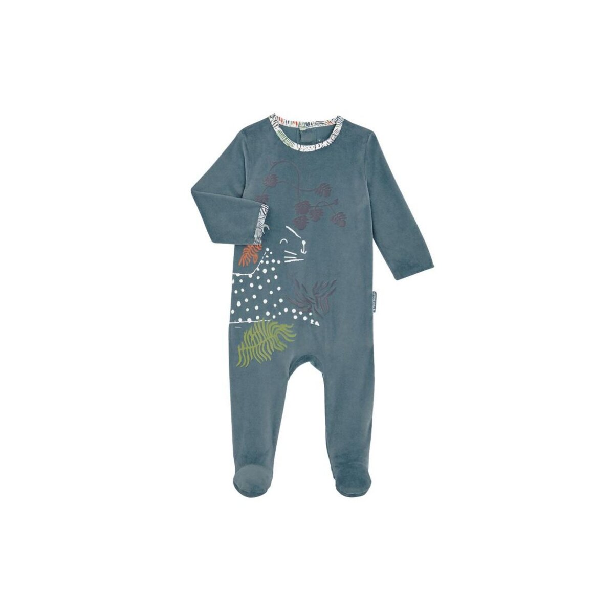 Petit Béguin Pyjama bébé en velours contenant du coton bio Lotus