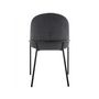 Voir la diapositive 5 : LISA DESIGN Imelda - lot de 4 chaises - en tissu - gris anthracite