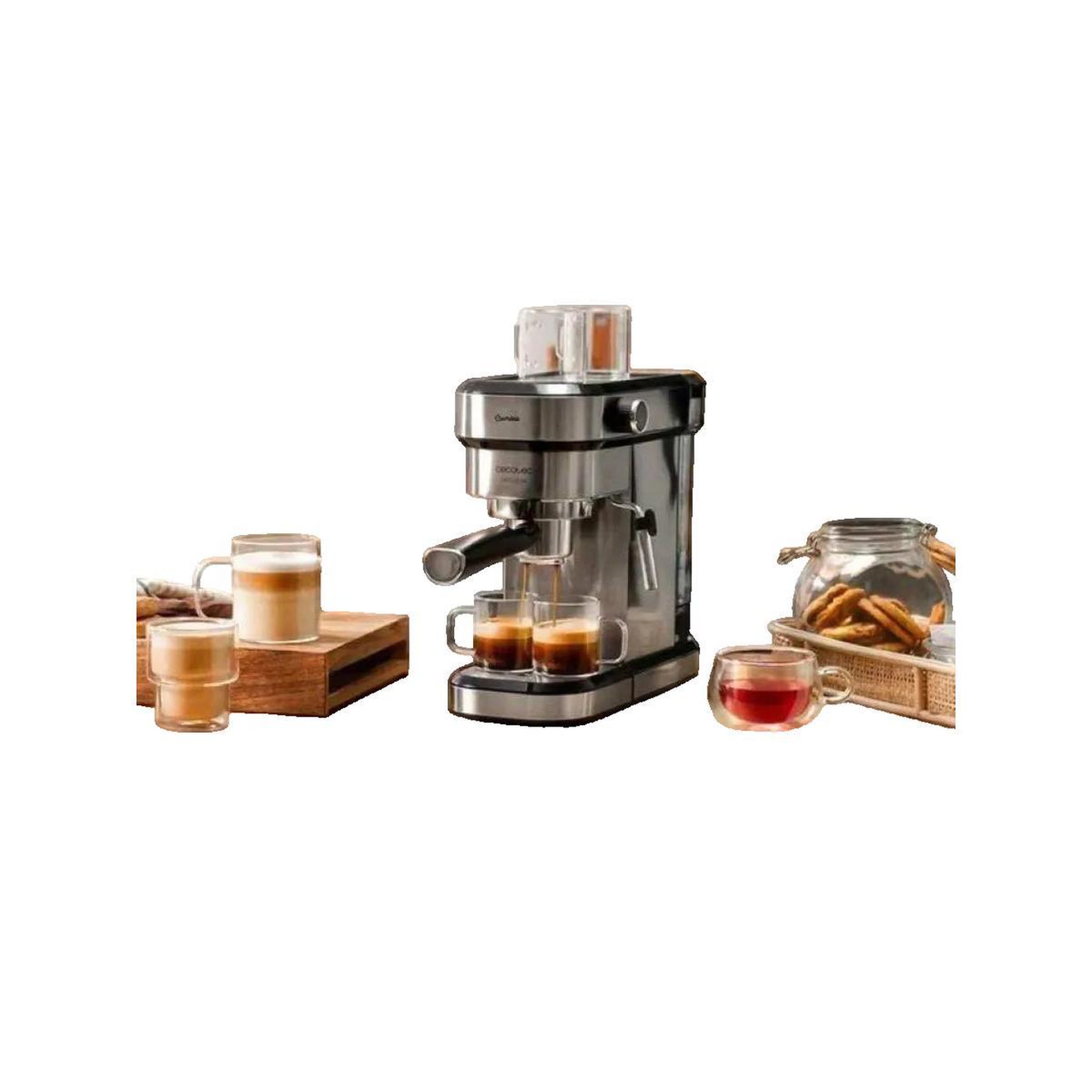 Voir la diapositive 3 : CECOTEC Cafetière Express Semi-Automatique Cecotec Acier Inoxydable