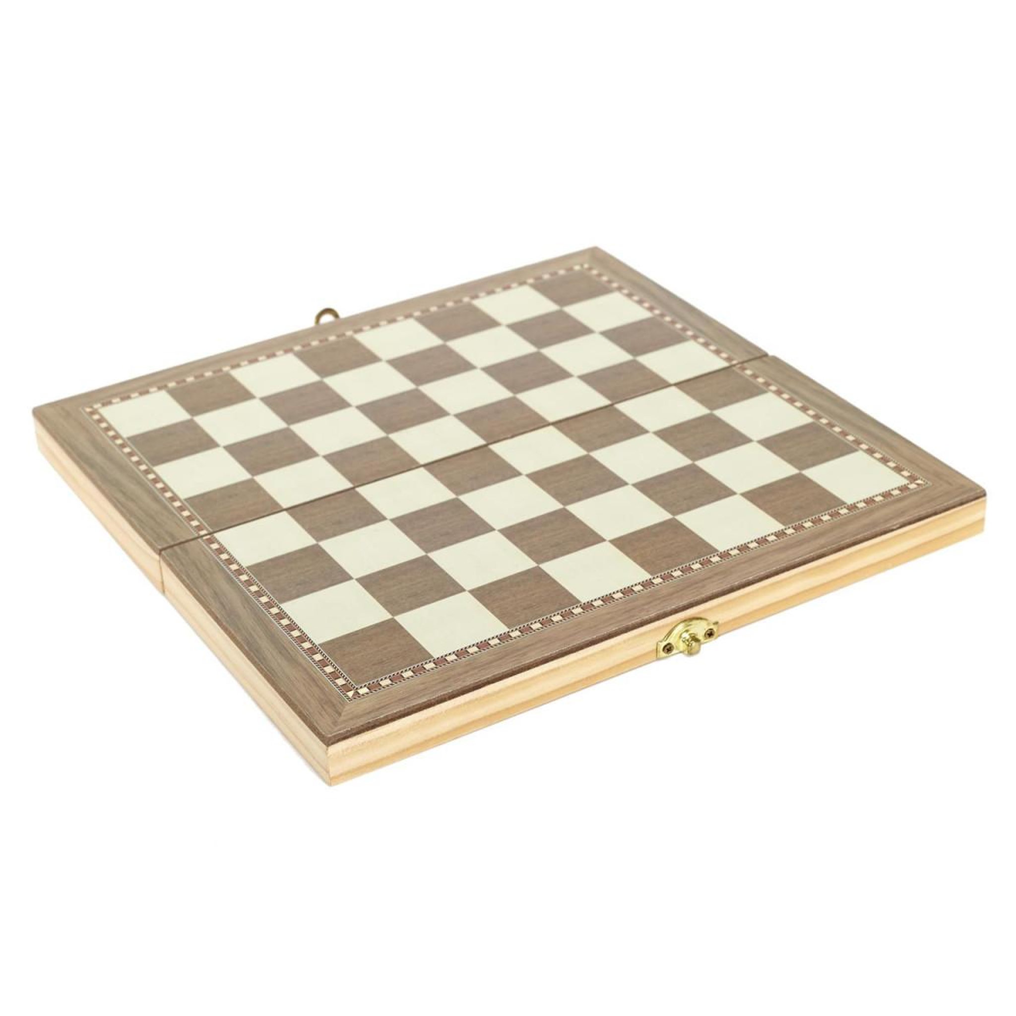 Voir la diapositive 3 : MISTER GADGET Jeu de société en bois  3 en 1  29cm naturel