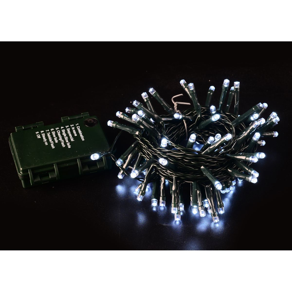 ACTUEL Guirlande extérieure 100 led blanc froid - 7,92 m