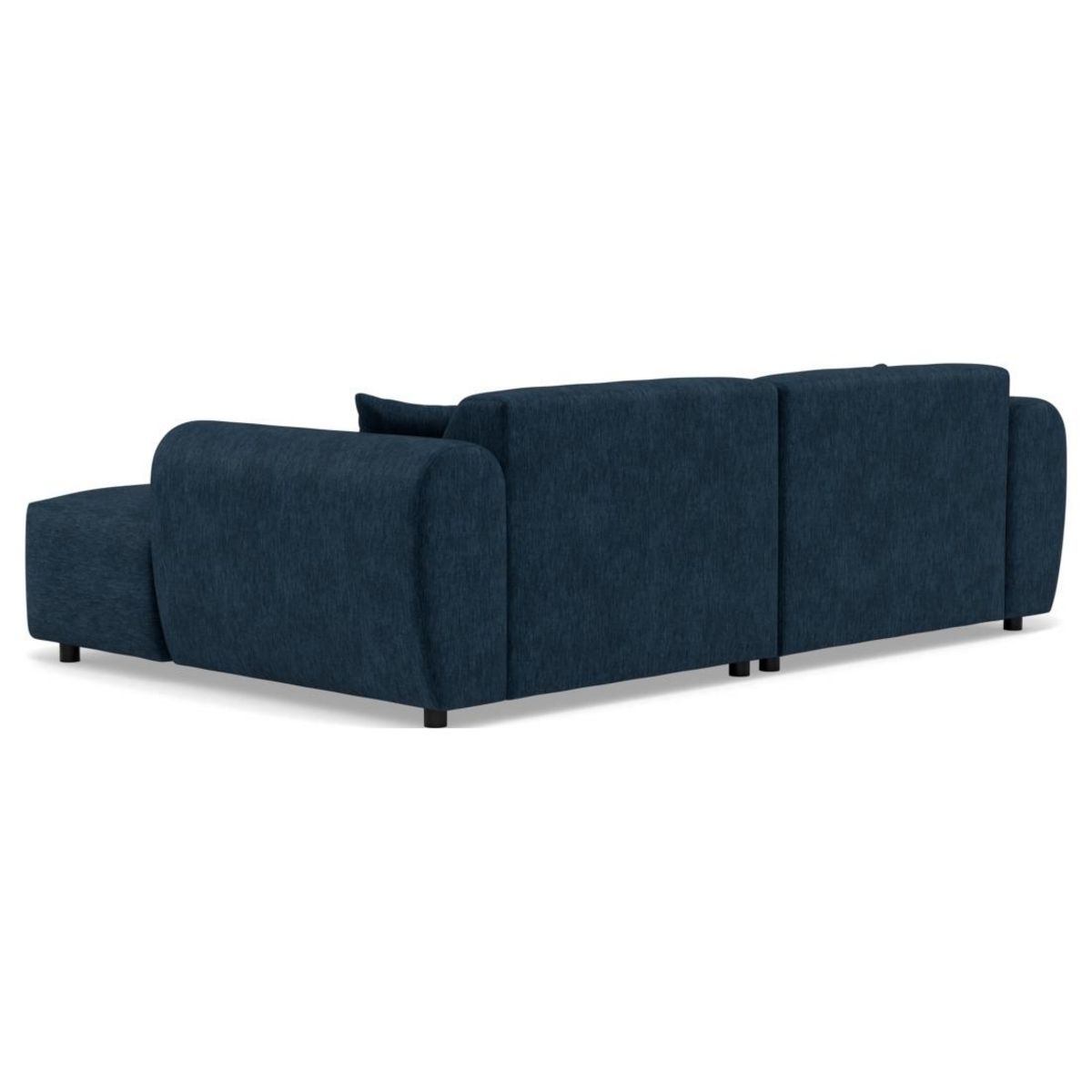 LISA DESIGN Aumance - canapé droit 4 places avec double méridienne assise profonde en velours texturé