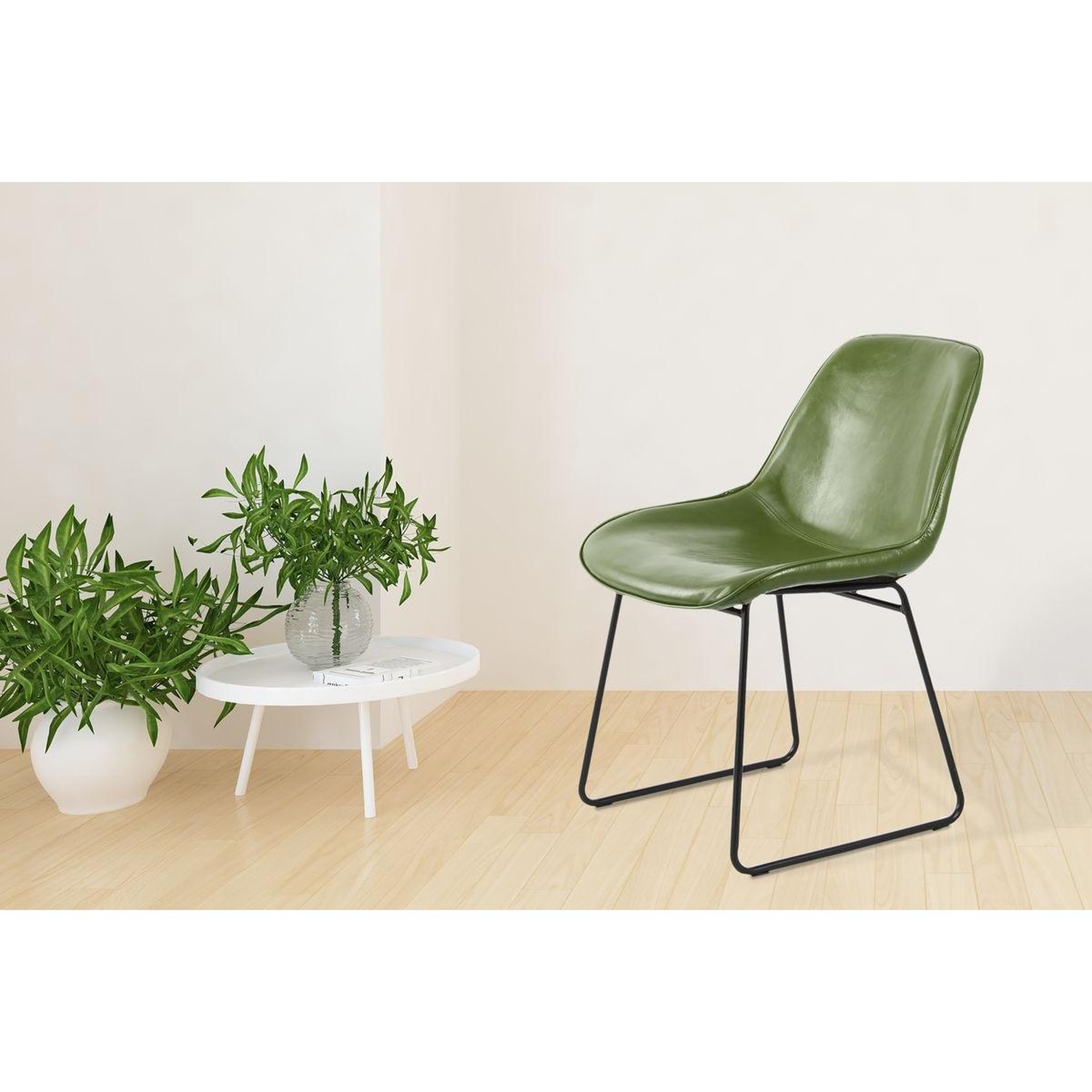 Voir la diapositive 3 : Paris Prix Lot de 2 chaises design  cora  81cm vert