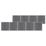 Voir la diapositive 1 : VIDAXL Cloture de jardin WPC 1564x186 cm Gris