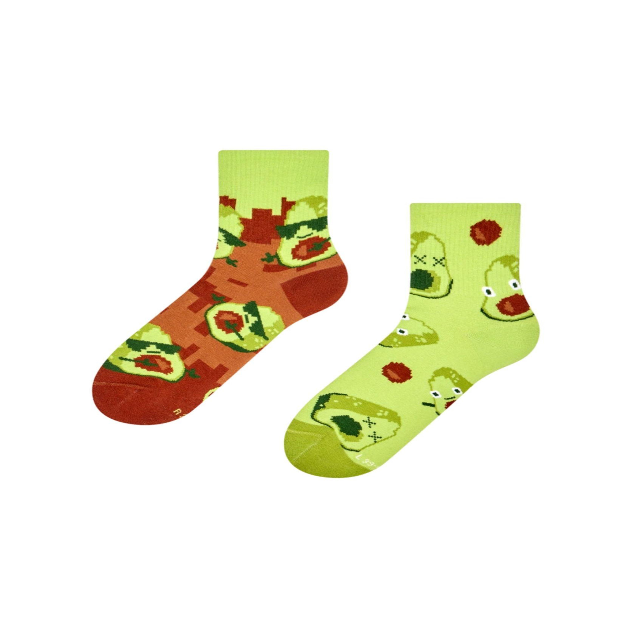 DEDOLES Chaussettes courtes avocats en pixels. Coloris disponibles : Multicolore
