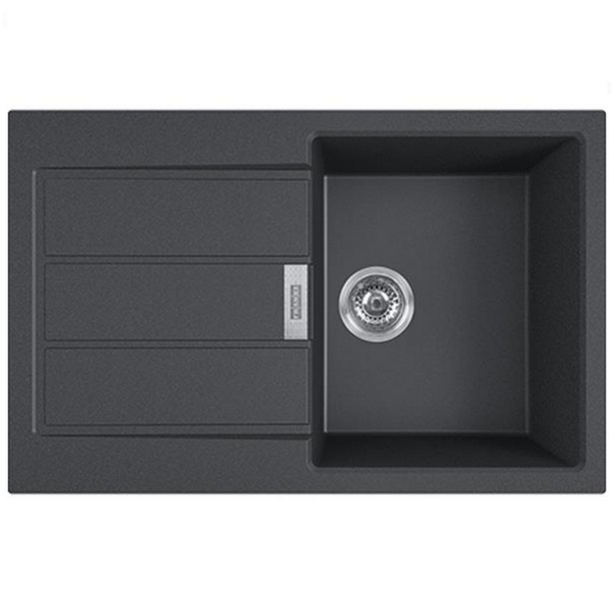 franke Evier à encastrer 50cm manuel carbone avec siphon - 842198
