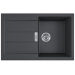 franke Evier à encastrer 50cm manuel carbone avec siphon - 842198