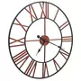 VIDAXL Horloge murale Metal 58 cm Rouge