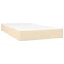 Voir la diapositive 5 : VIDAXL Sommier a lattes de lit avec matelas Creme 80x200 cm Tissu