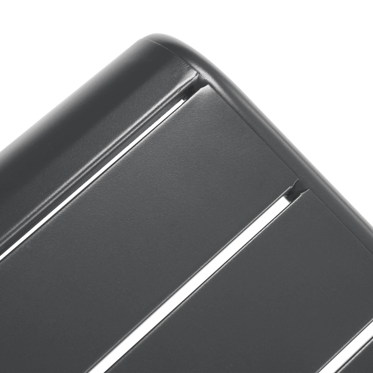 SWEEEK Table basse de jardin rectangulaire acier 90cm anthracite - Amélia