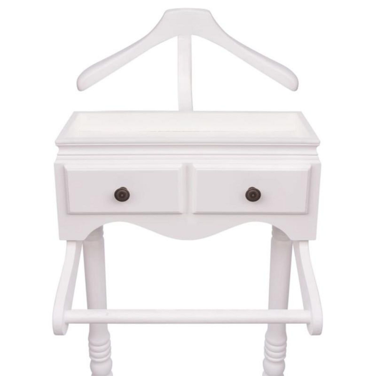 VIDAXL Portant à vêtements avec armoire Bois Blanc