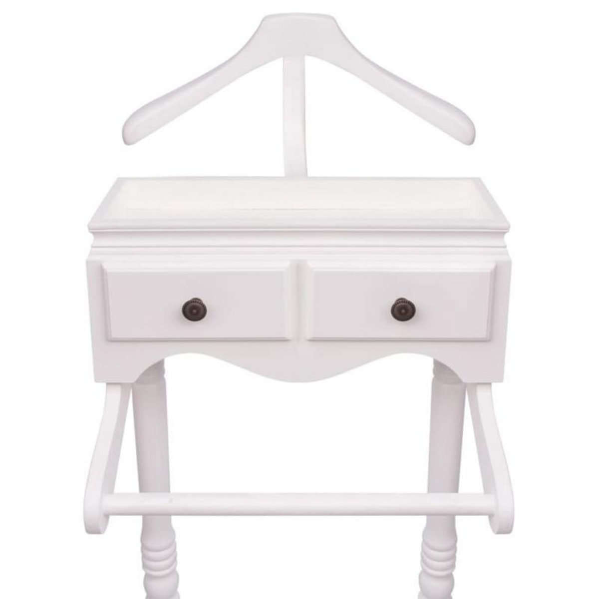 VIDAXL Portant à vêtements avec armoire Bois Blanc