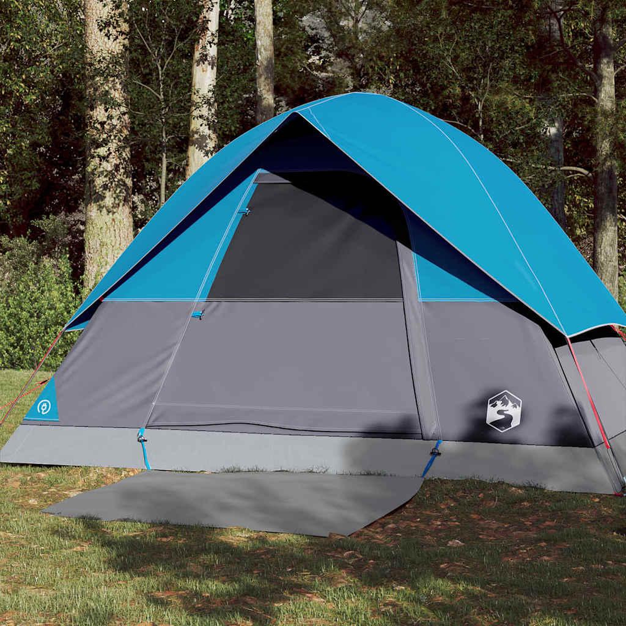VIDAXL Tente de camping a dome 3 personnes bleu impermeable