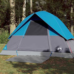 VIDAXL Tente de camping a dome 3 personnes bleu impermeable