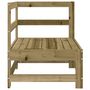 Voir la diapositive 3 : VIDAXL Canape d'angle de jardin bois de pin impregne