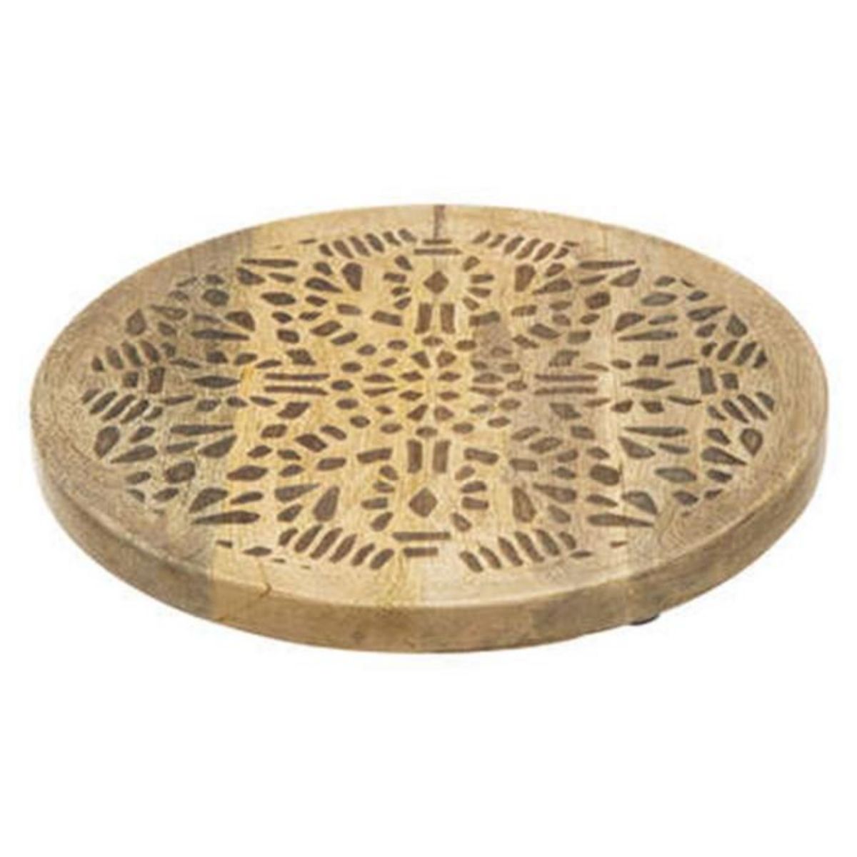 SECRET DE GOURMET Assiette de Présentation  Tropiques  30cm Naturel