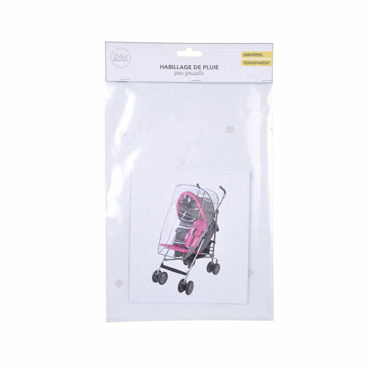 Paris Prix Habillage de Pluie  Poussette  80cm Transparent
