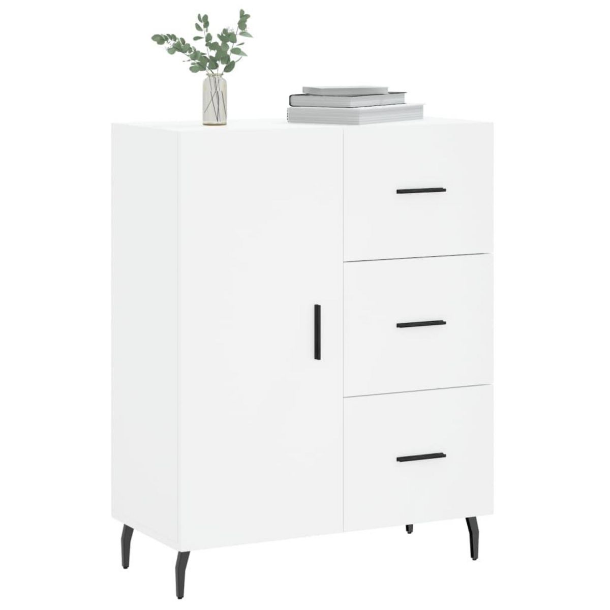 VIDAXL Buffet blanc 69,5x34x90 cm bois d'ingenierie