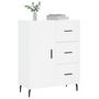Voir la diapositive 3 : VIDAXL Buffet blanc 69,5x34x90 cm bois d'ingenierie