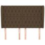 Voir la diapositive 3 : VIDAXL Tete de lit avec oreilles Marron fonce 163x23x118/128 cm Tissu