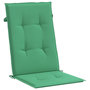Voir la diapositive 5 : VIDAXL Coussins de chaise de jardin a dossier haut lot de 4 vert tissu