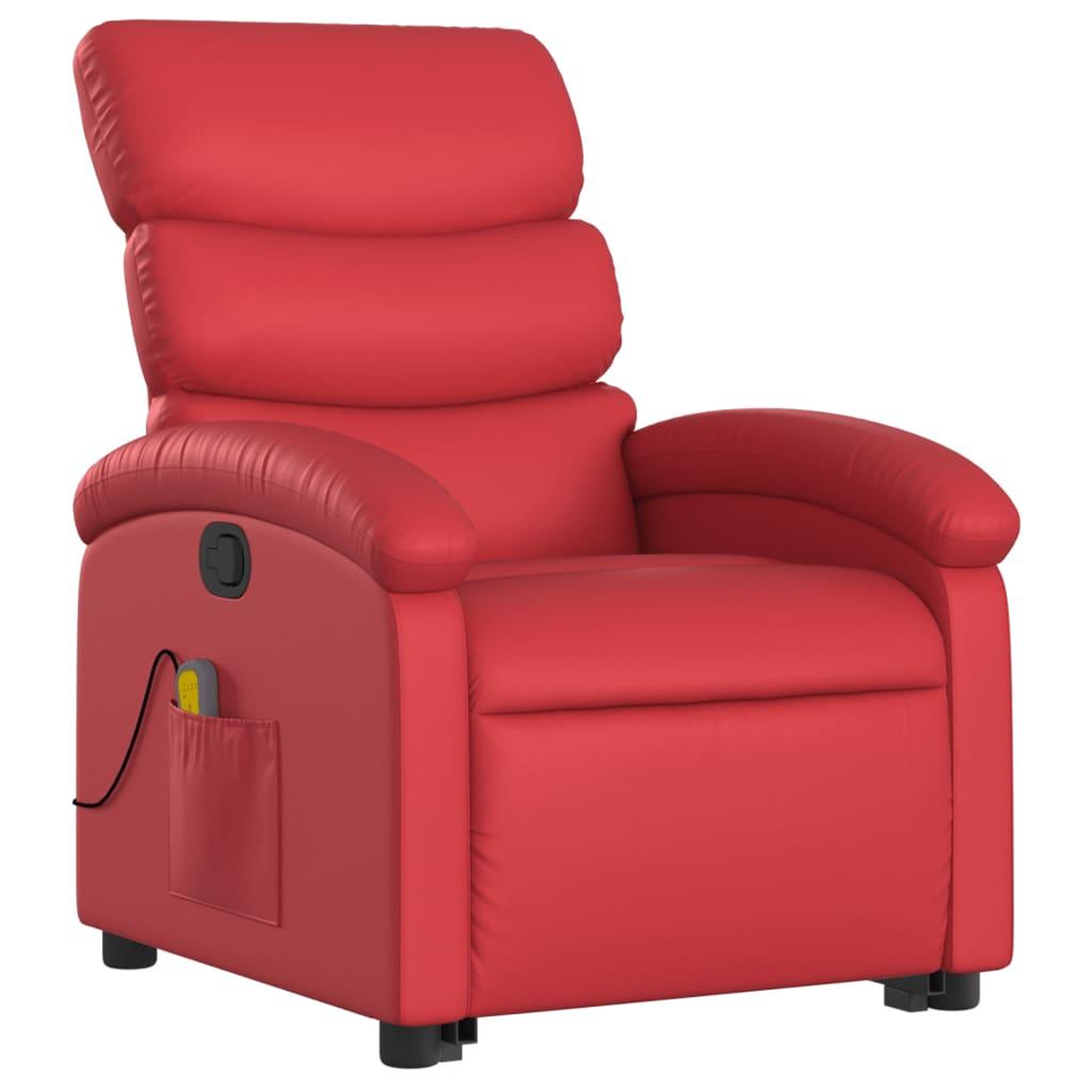 Voir la diapositive 3 : VIDAXL Fauteuil inclinable de massage Rouge Similicuir
