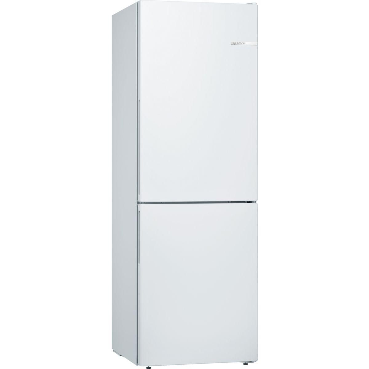 BOSCH Réfrigérateur combiné 60cm 287l brassé blanc - kgv33vweas