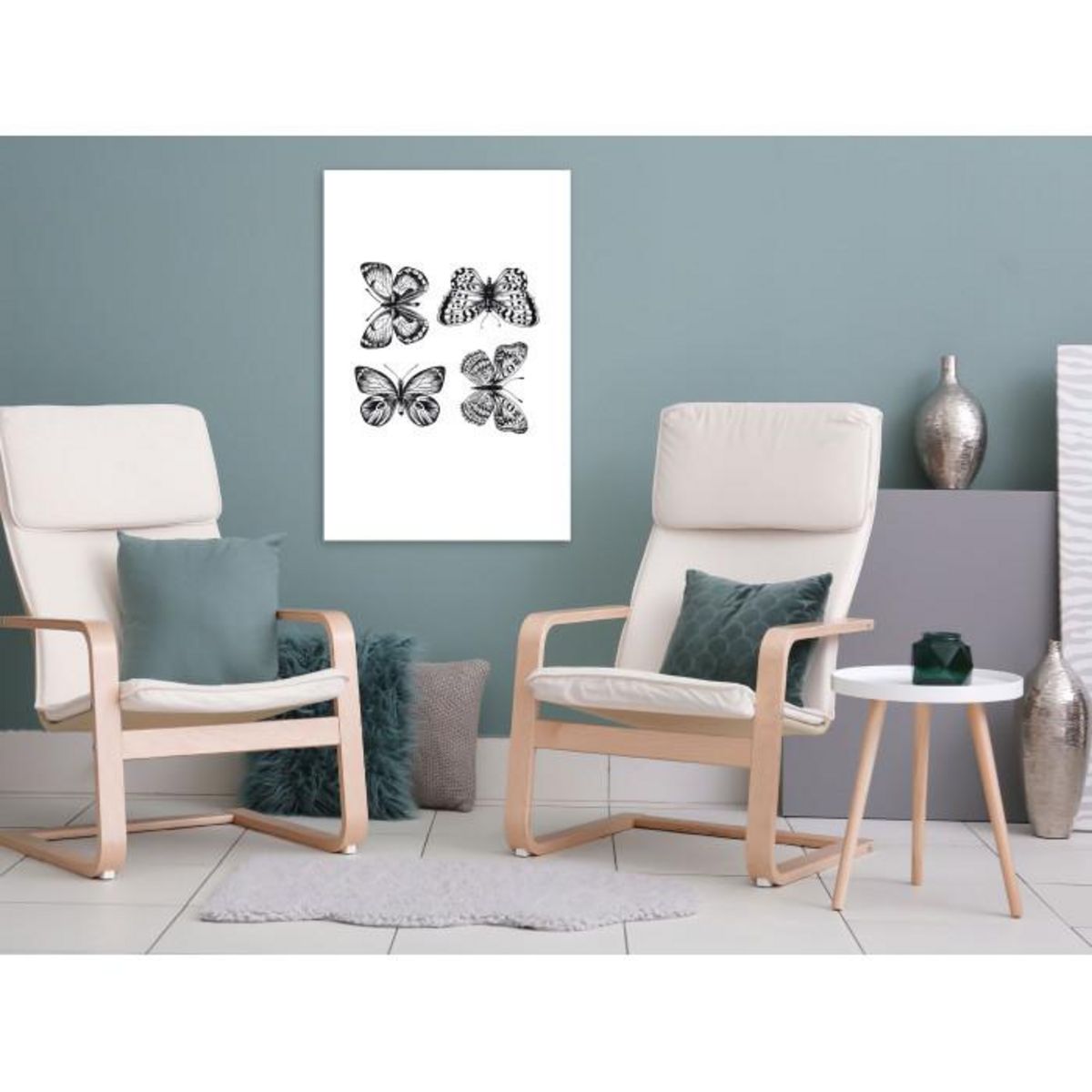 Paris Prix Tableau Imprimé  Four Butterflies